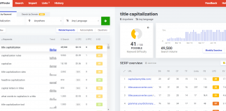 capitalize my title - kwfinder