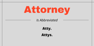 What Is The Abbreviation Of Attorney 
