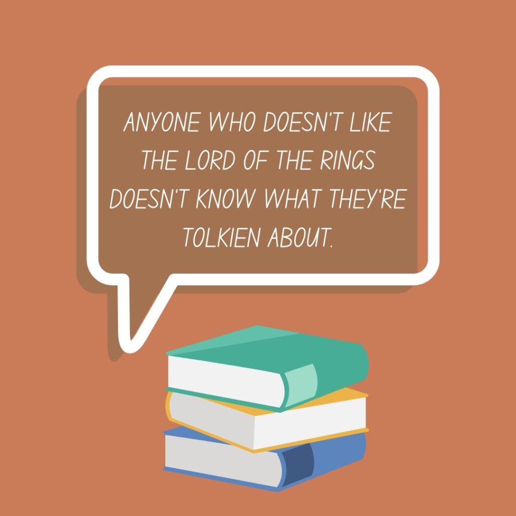 A book pun about Tolkien's Lord of the Rings