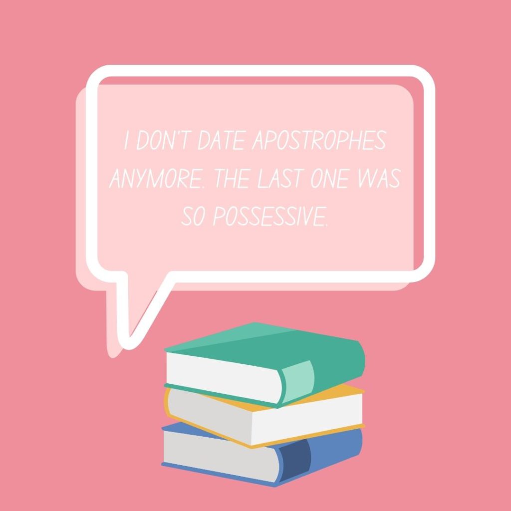 A book pun about apostrophes