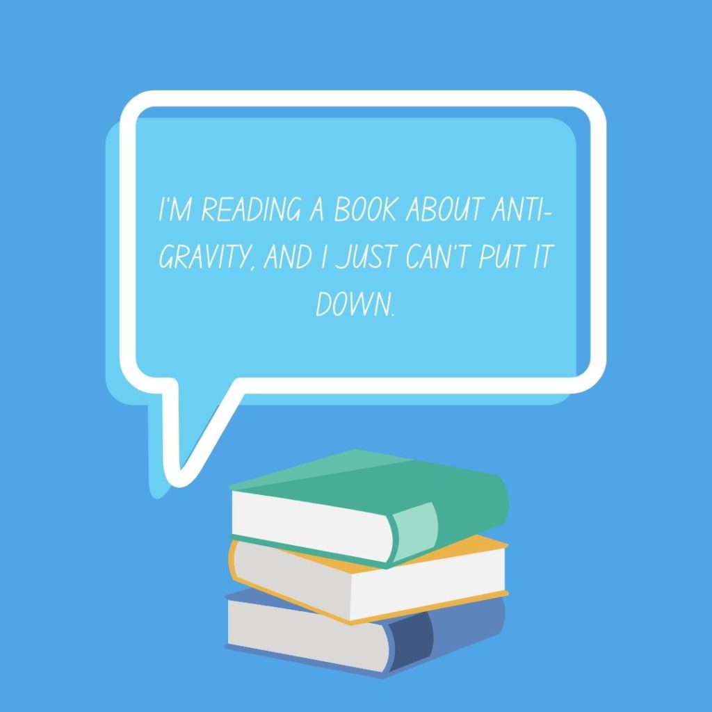 A book pun about gravity