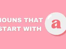 nouns starting with A featured image from Capitalize My Title.