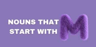 nouns that start with M featured image from Capitalize My Title.
