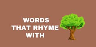 words that rhyme with tree featured image from Capitalize My Title