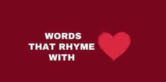 Words that rhyme with heart featured image from Capitalize My Title.