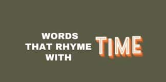 words that rhyme with time featured image from Capitalize My Title.
