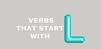 Verbs that start with L featured image from Capitalize My Title.