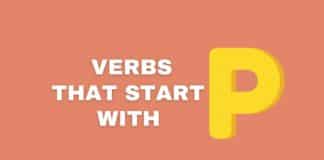 Verbs that start with P featured image from Capitalize My Title.