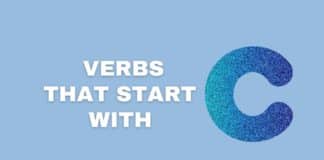 Verbs that start with C featured image from Capitalize My Title.
