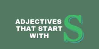 Adjectives that start with S featured image from Capitalize My Title.