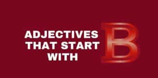 Adjectives that start B featured image from Capitalize My Title.