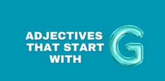 Adjectives that start with G featured image from Capitalize My Title.