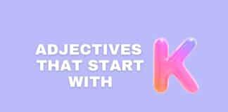 Featured image with adjectives that start with K text overlay from Capitalize My Title.