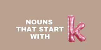 Nouns that start with K featured image from Capitalize My Title.