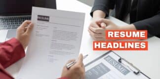 Resume headlines featured image from Capitalize My TItle.
