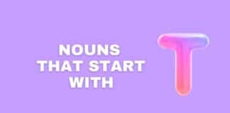 Nouns that start with T featured image from Capitalize My Title.