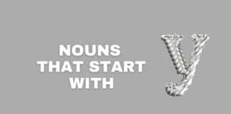 Featured image about nouns that start with Y.