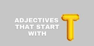 Adjectives that start with T featured image from Capitalize My Title.