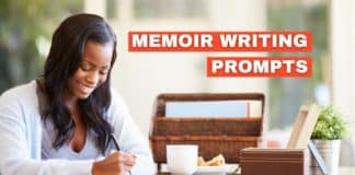 Memoir writing prompts featured image from Capitalize My Title.
