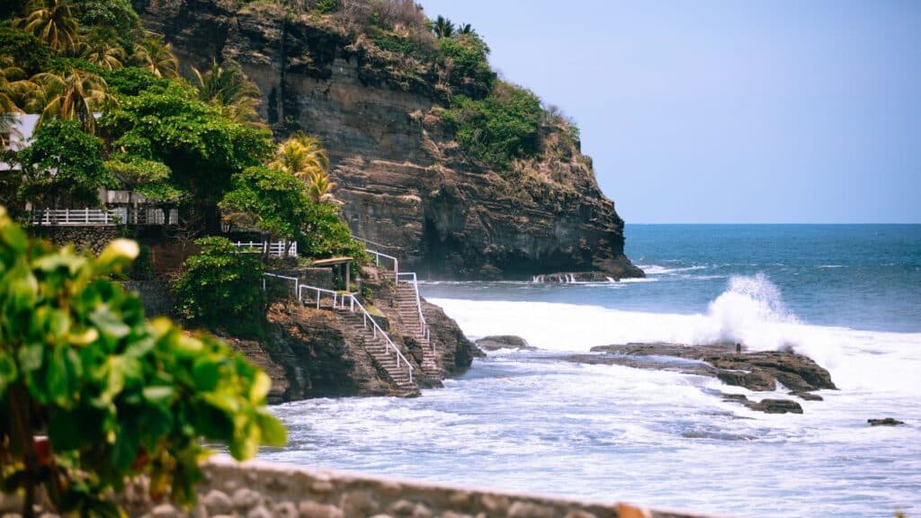 Photo of a coastline in El Salvador.