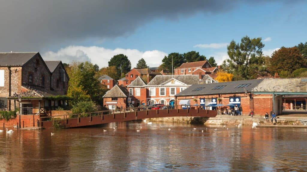 Photo of Exeter in England, a place that start with the letter E.