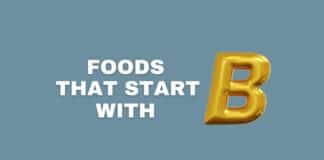 Foods that start with B featured image from Capitalize My Title.