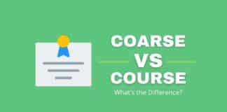 Coarse vs course featured image from Capitalize My Title.