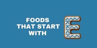 Foods that start with E featured image from Capitalize My Title.
