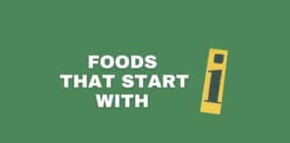 Foods that start with I featured image from Capitalize My Title.