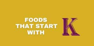 Foods that start with K featured image from Capitalize My Title.