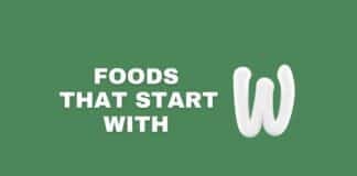 Foods that start with W featured image from Capitalize My Title.