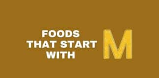 Foods that start with M featured image from Capitalize My Title.