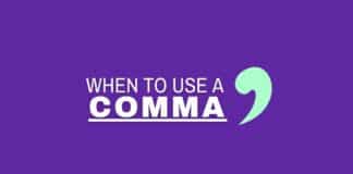 when to use a comma featured image from Capitalize My Title.
