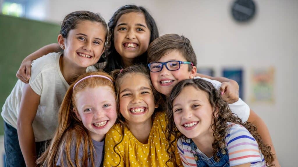 Photo of elementary students