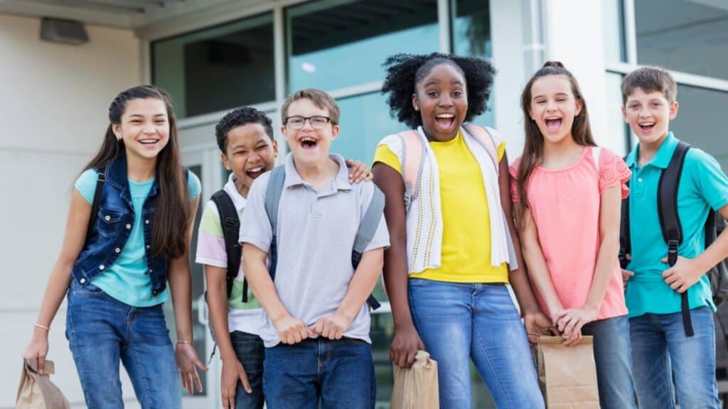 Photo of middle school students