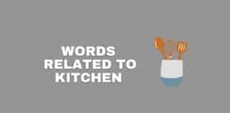 Words related to kitchen featured image from Capitalize My Title