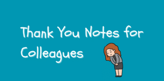 Thank You Notes For Colleagues