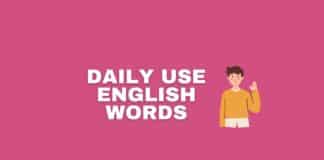 Daily use English words featured image from Capitalize My Title