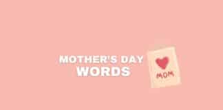 Mother's Days words featured image from Capitalize My Title.
