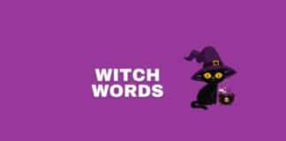Witch words featured image from Capitalize My Title.