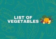 List of vegetables featured image from Capitalize My Title.