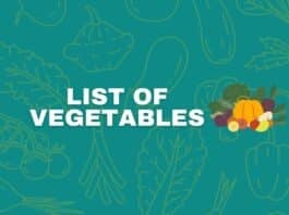 List of vegetables featured image from Capitalize My Title.
