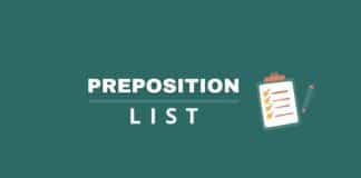 Preposition list featured image from Capitalize My Title.