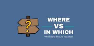 Where vs in which featured image from Capitalize My Title.