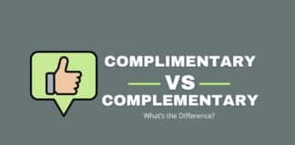Complimentary vs complementary featured image from Capitalize My Title.