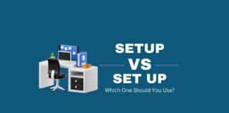 Setup or set up featured image from Capitalize My Title.