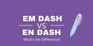 Em dash vs en dash featured image from Capitalize My Title.