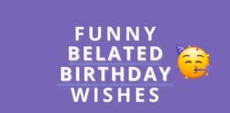 Funny belated birthday wishes featured image from Capitalize My Title.