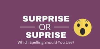 Surprise or suprise featured image from Capitalize My Title.