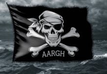 A Pirate Flag With A Black Background And A White Uk Ncbnusyue2ud7 Hs30g Rkthhazrrk Hbyouq2 3dg